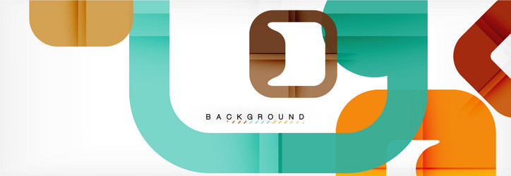 square geometric background multicolored template vector