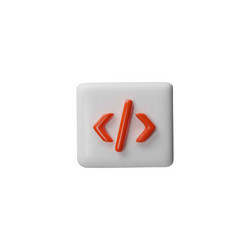 3d of button with web software vector image