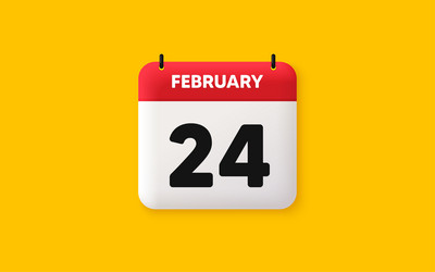 24th day of the month icon event schedule date vector image