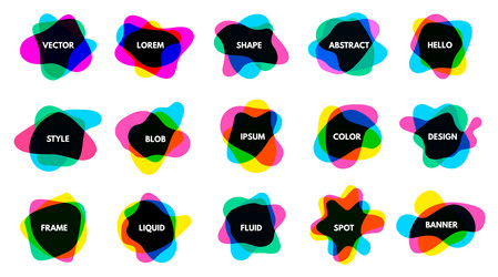 Fluid Blob Overlays - Abstract Shapes vector image