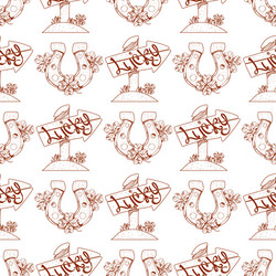 seamless pattern with a wooden pointer vector image