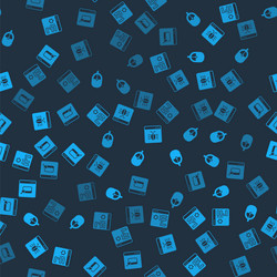 set browser setting computer mouse system bug vector image