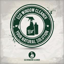 Alternative eco friendly bathroom stamp Royalty Free Vector
