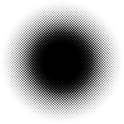 halftone element circular pattern specks vector image