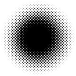 halftone element circular pattern specks vector