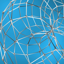 wireframe polygonal element abstract background vector image