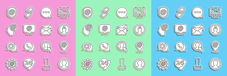 set line create account screen location and mail vector image