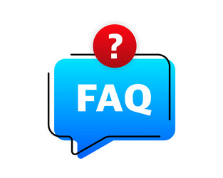 Faq or frequently asked question banner vector