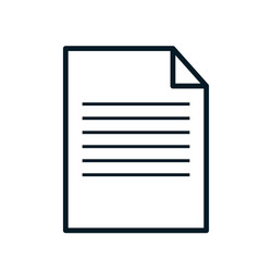 icon paper document design vector image