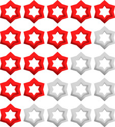 star rating element value estimination user vector image
