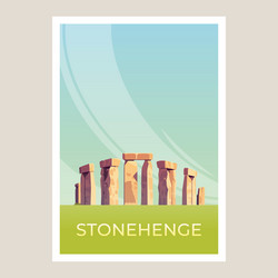 Stonehenge stones monument vector