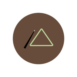 stylish icon in color circle billiard cue Vector Image