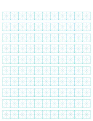 workbook for writing hieroglyphs lined mesh paper vector image
