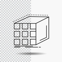 abstract aggregation cube dimensional matrix line vector image
