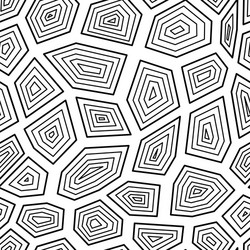 Geometric Turtle Shell Pattern vector image