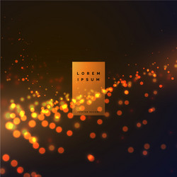 abstract bokeh particle effect background vector image