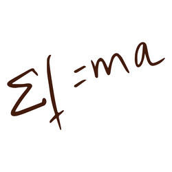 Math equation doodle vector