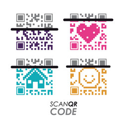 scan qr code design vector image