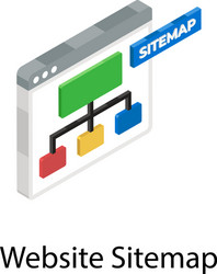 website sitemap vector