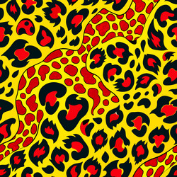 leopard pattern design for fabric print paper vector image