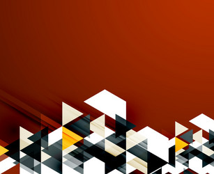 triangle pattern composition abstract background vector image