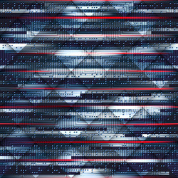 Abstract technology pattern with red lines vector