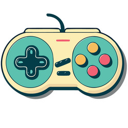 Electronic video game controller Royalty Free Vector Image
