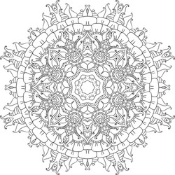 mandala ethnic decorative elements hand drawn vector