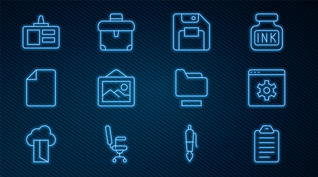 set line to do list or planning browser setting vector image