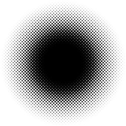 halftone element circular pattern specks vector image