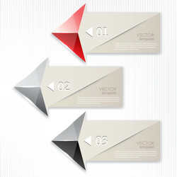 colorful bookmarks and arrows for text Vector Image