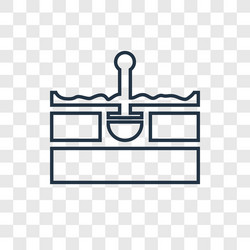 fossil concept linear icon isolated vector image