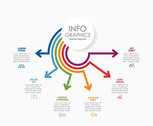 infographic design template with place for your vector image