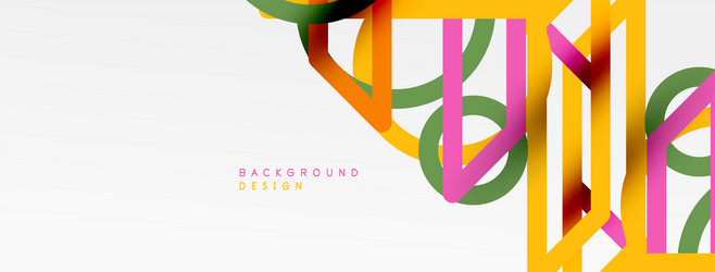 abstract background - colorful circle lines vector image