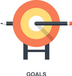 Achievable goals concept icon Royalty Free Vector Image