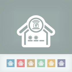 House alarm icon vector