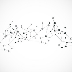 Molecular Connection Network vector image