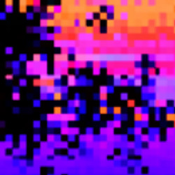 retro color blur pixel background design vector image