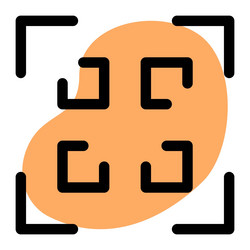 set of information infused via qr code vector image