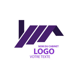 abstract linear logotype wave flow logo symbol vector image