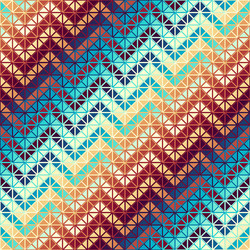 geometric abstract triangles pattern aztec vector image