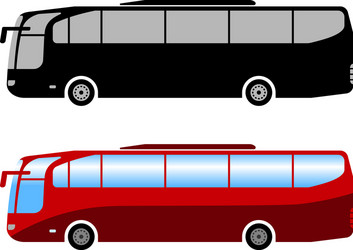 Simple Bus Icon Vector Image