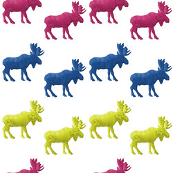 abstract triangular moose vector image