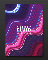 Cover design template with gradient color vector