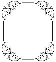 Simple decorative frame Royalty Free Vector Image