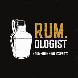 Vintage Rum Poster - Rummologist Vector Image