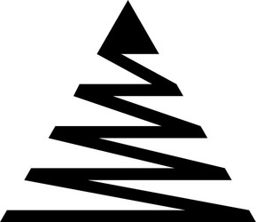 Zigzag triangle arrow up geometric logo Royalty Free Vector