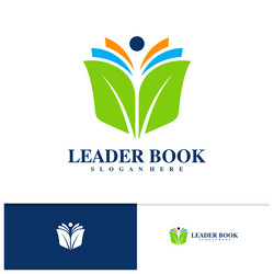 Book & People Logo Templates Vector Image