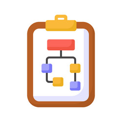 data flow chart design in modern style algorithm vector image