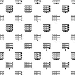 database pattern simple style vector image